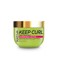 Matu maska Kativa Keep Curl (250 ml) cena un informācija | Kosmētika matu stiprināšanai | 220.lv