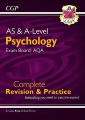 AS and A-Level Psychology: AQA Complete Revision & Practice with Online Edition cena un informācija | Sociālo zinātņu grāmatas | 220.lv