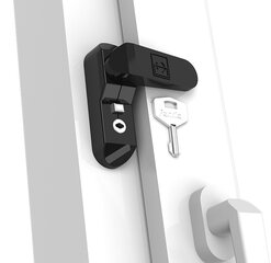 Loga slēdzene ar atslēgu Penkid, melna krāsa cena un informācija | Durvju slēdzenes | 220.lv