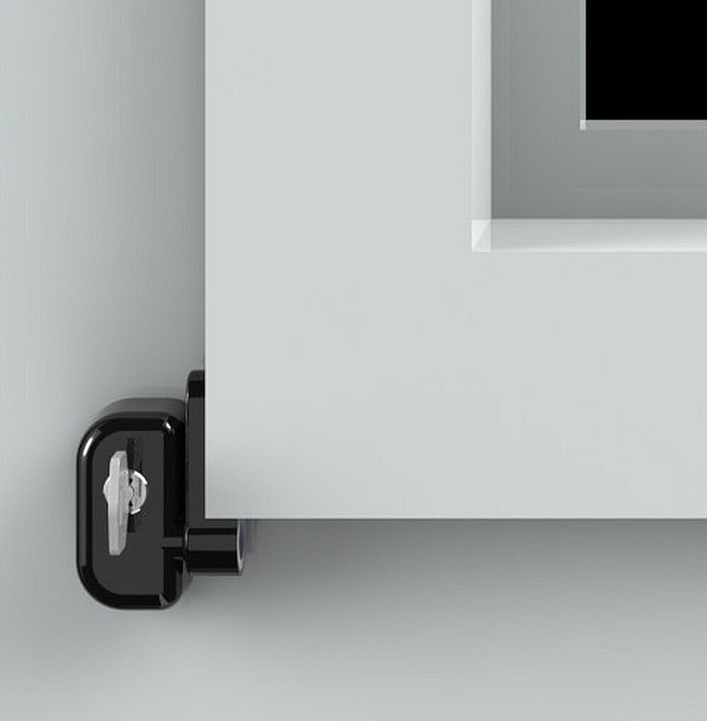 Loga slēdzene ar atslēgu, brūna krāsa cena un informācija | Durvju slēdzenes | 220.lv