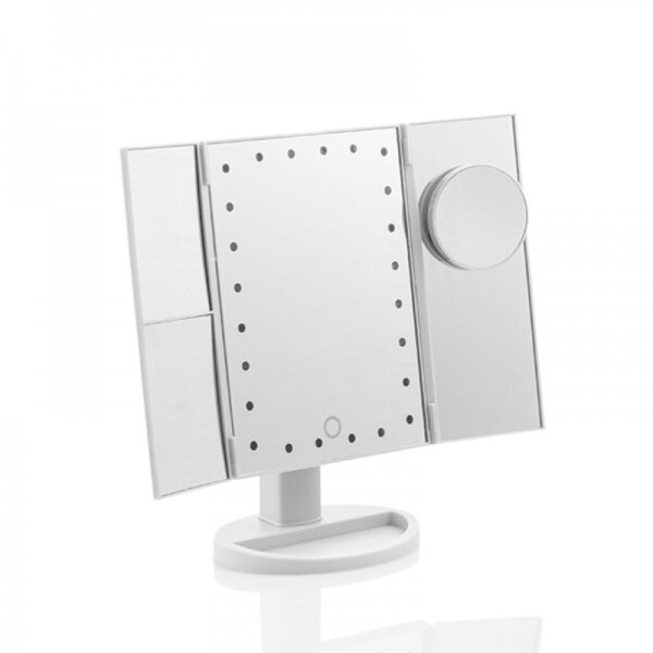 Kosmētikas spogulis LED 4-in-1 cena un informācija | Kosmētikas somas, spoguļi | 220.lv
