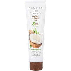 Modelējošs krēms Farouk Biosilk Silk Therapy Coconut Oil Sprogaini Mati (148 ml) cena un informācija | Matu veidošanas līdzekļi | 220.lv