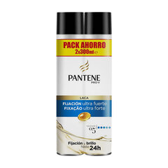 Лак экстра сильной фиксации Pantene Pro-V, 2 x 300 мл цена и информация | Средства для укладки волос | 220.lv