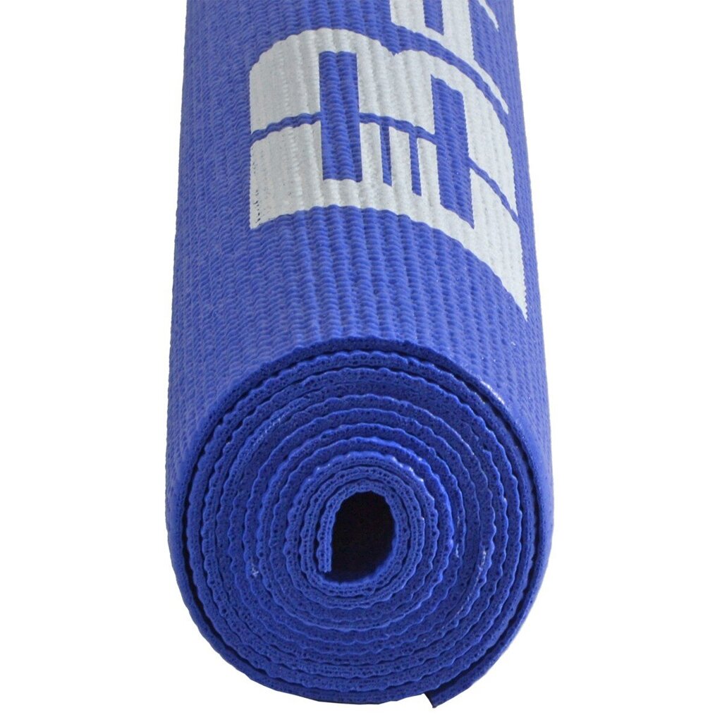 Jogas treniņu paklājiņš, zils, 173x61x0,3 cena un informācija | Vingrošanas paklāji | 220.lv