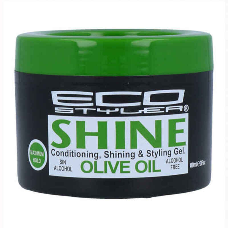 Vasks Eco Styler Shine Gel Olive Oil (89 ml) cena un informācija | Matu veidošanas līdzekļi | 220.lv