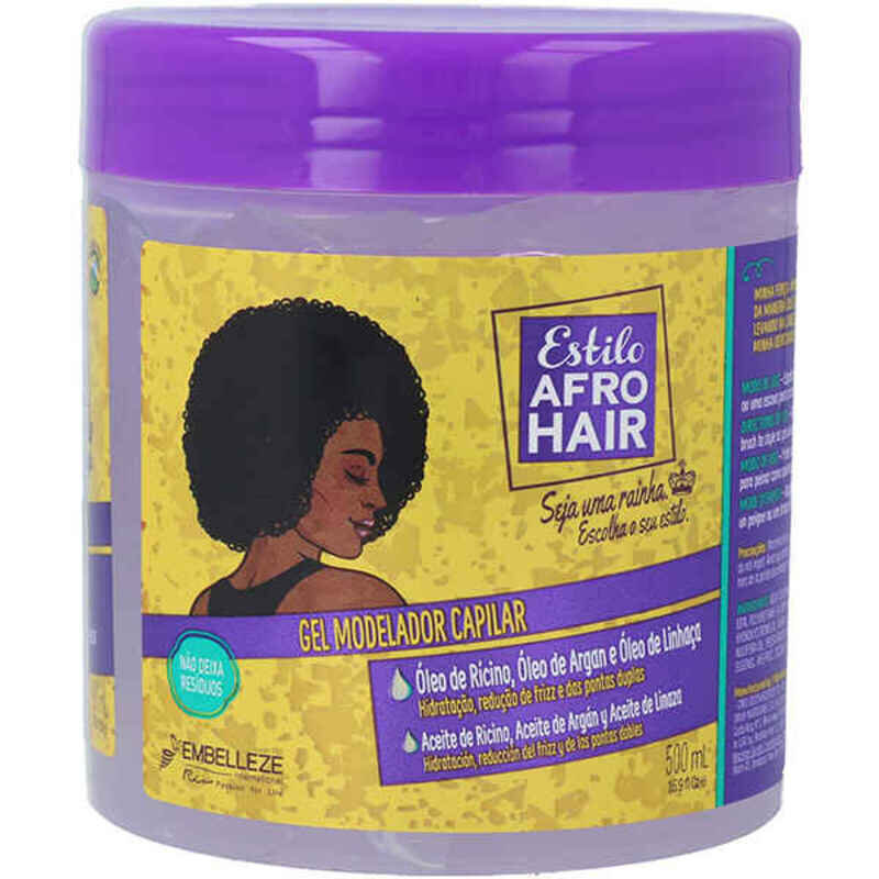 Vidējas fiksācijas gels Novex Afro Hair (500 ml) cena un informācija | Matu veidošanas līdzekļi | 220.lv