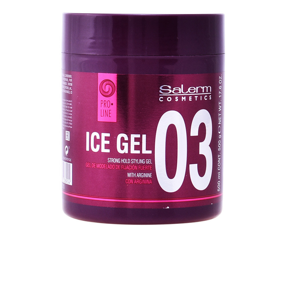 Stipras noturības gels Ice Salerm (500 ml) cena un informācija | Matu veidošanas līdzekļi | 220.lv