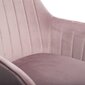 TEILL velūra grozāmais krēsls rozā 55x54,5x80-90cm cena un informācija | Biroja krēsli | 220.lv