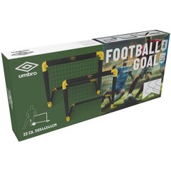 Комплект футбольных ворот с сеткой Umbro, 55x44x44 см цена и информация | Футбольные ворота и сетки | 220.lv
