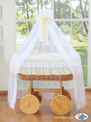 Zīdaiņu gulta Wicker drape crib Deluxe- Bellamy cream цена и информация | Детские кроватки | 220.lv