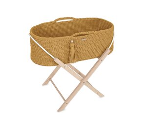 Zīdaiņu gulta Moses basket BOHO Handmade ar statīvu цена и информация | Детские кроватки | 220.lv