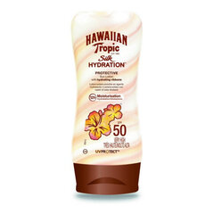 Sauļošanās losjons Silk Hawaiian Tropic Spf 50+ (180 ml) cena un informācija | Sauļošanās krēmi | 220.lv