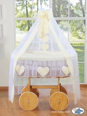 Zīdaiņu gulta Wicker drape crib Deluxe- Amelie cream цена и информация | Детские кроватки | 220.lv