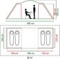 Tūristu telts Coleman Spruce Falls 4, zaļa/pelēka cena un informācija | Teltis | 220.lv