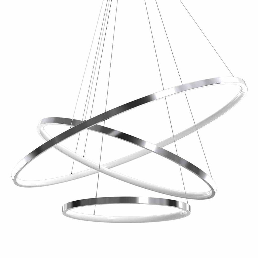 Piekaramā lampa Milagro ROTONDA CHROME 93W LED cena un informācija | Lustras | 220.lv