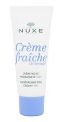 Увлажняющий крем для сухой кожи лица Nuxe Creme Fraiche, 30 мл цена и информация | Наносите на чистую кожу лица. Подержите около 10-15 минут и смойте водой. | 220.lv