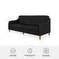 Dīvāns Dorel Home Jasper, melns cena un informācija | Dīvāni | 220.lv