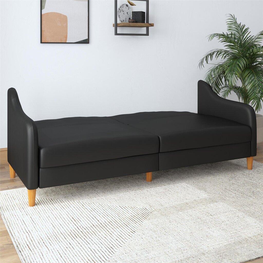 Dīvāns Dorel Home Jasper, melns cena un informācija | Dīvāni | 220.lv