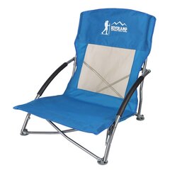 Saliekamais tūrisma un pludmales krēsls, 55x58x64, zils cena un informācija | Tūrisma mēbeles | 220.lv