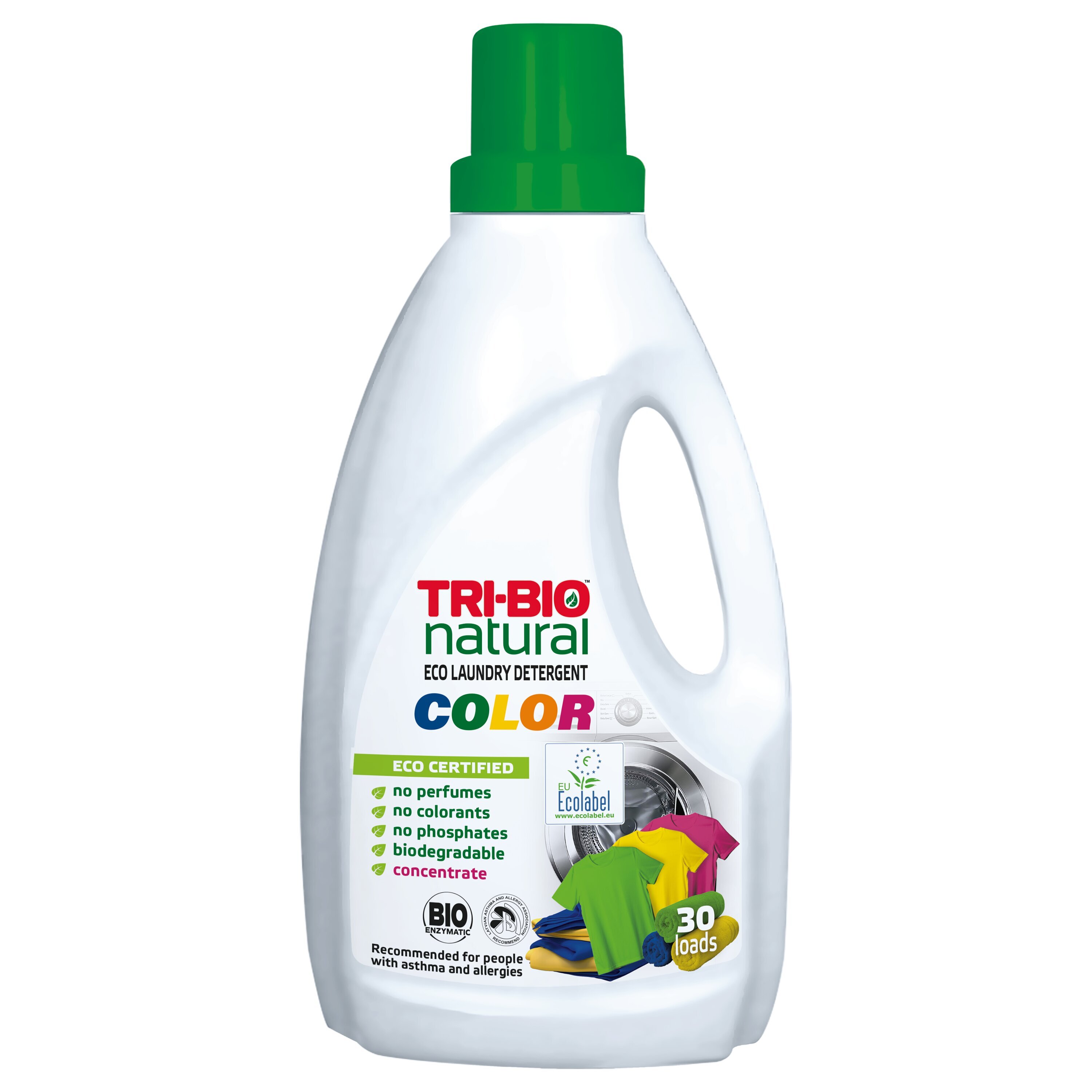 Veļas mazgāšanas līdzeklis krāsainai veļai Tri-bio, 1.42L cena | 220.lv