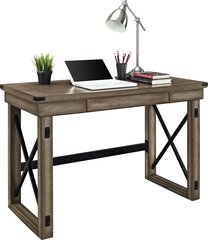 Письменный стол Dorel Home Veneer, коричневый цена и информация | Компьютерные, письменные столы | 220.lv