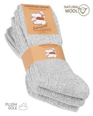 Носки унисекс с шерстью Norweger 2016, 3 пары, светло-серый цвет цена и информация | Женские носки | 220.lv