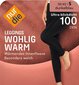Nur Die sieviešu silti legingi Wohlig Warm 100, melna krāsa cena un informācija | Zeķubikses | 220.lv