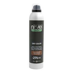 Спрей для закрашивания седых волос Green Dry Color Nirvel Темно-каштановый (300 ml) цена и информация | Краска для волос | 220.lv