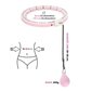 Vingrošanas aplis HHW06 PINK HULA HOOP WITH WEIGHT + COUNTER HMS cena un informācija | Riteņi preses vingrinājumiem | 220.lv