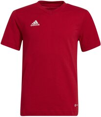 Футболка Adidas Ent22 Tee Y Red HC0446 HC0446/152 цена и информация | Рубашки для мальчиков | 220.lv