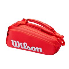 WILSON sporta soma SUPER TOUR 6 PK RED cena un informācija | Sporta somas un mugursomas | 220.lv