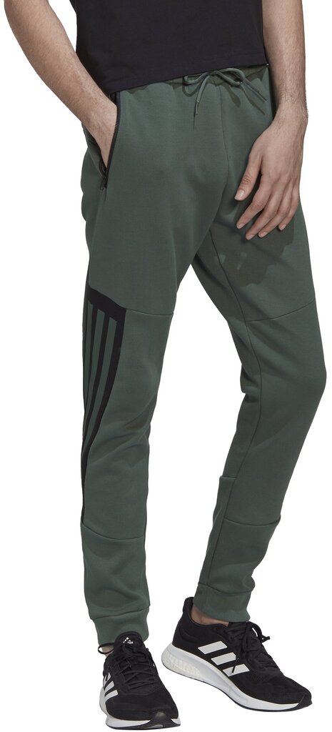 Adidas Bikses M Fi 3s Pant Green HK4560 HK4560/M цена и информация | Sporta apģērbs vīriešiem | 220.lv