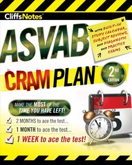 Cliffsnotes ASVAB Cram Plan 2nd Second Edition, Revised ed. cena un informācija | Sociālo zinātņu grāmatas | 220.lv