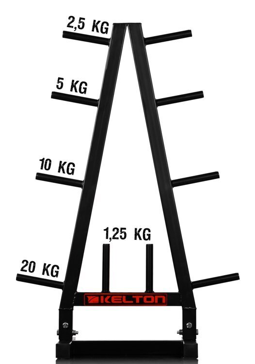 Statīvs svaru diskiem HS6 Kelton HEAVY (27 mm) cena un informācija | Svari, hanteles, stieņi | 220.lv