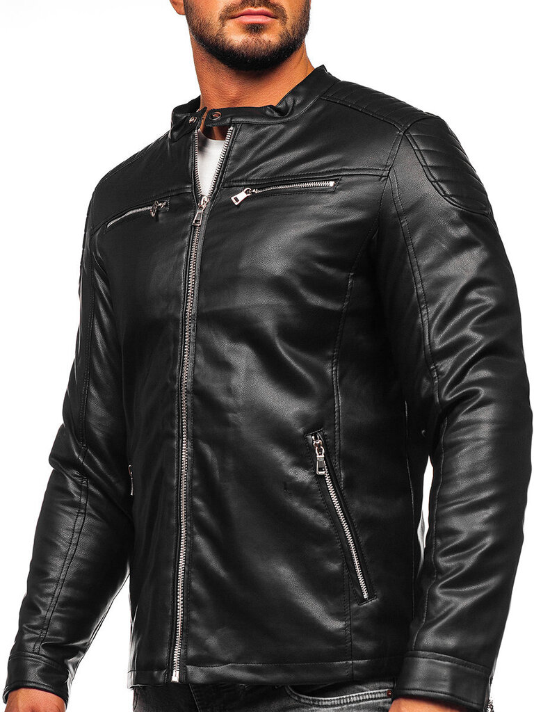 J.Style Jaka Black 11Z8001 11Z8001/2XL cena un informācija | Vīriešu virsjakas | 220.lv