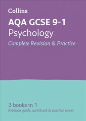 AQA GCSE 9-1 Psychology All-in-One Complete Revision and Practice: Ideal for Home Learning, 2022 and 2023 Exams edition cena un informācija | Grāmatas pusaudžiem un jauniešiem | 220.lv