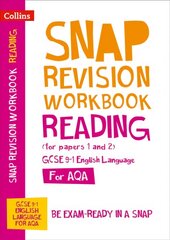 AQA GCSE 9-1 English Language Reading (Papers 1 & 2) Workbook: Ideal for Home Learning, 2022 and 2023 Exams цена и информация | Книги для подростков и молодежи | 220.lv