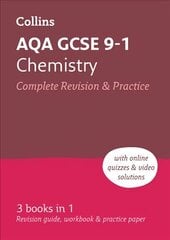 AQA GCSE 9-1 Chemistry All-in-One Complete Revision and Practice: Ideal for Home Learning, 2023 and 2024 Exams edition, AQA GCSE Chemistry All-in-One Revision and Practice цена и информация | Книги для подростков  | 220.lv