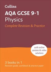 AQA GCSE 9-1 Physics All-in-One Complete Revision and Practice: Ideal for Home Learning, 2023 and 2024 Exams edition, AQA GCSE Physics All-in-One Revision and Practice цена и информация | Книги для подростков и молодежи | 220.lv