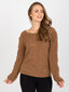Sieviešu brūns klasisks džemperis cena un informācija | Sieviešu džemperi | 220.lv