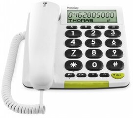 Doro PhoneEasy 312CS, balts cena un informācija | Stacionārie telefoni | 220.lv