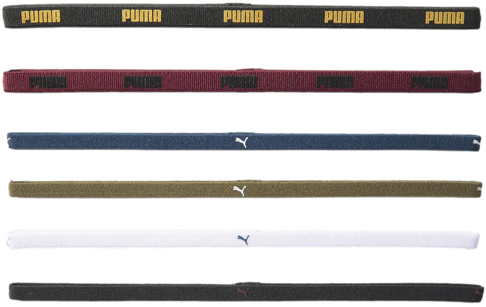 Puma Galvas Saites At Sportbands (6pcs) Dusty Colored 053452 21 053452 21 цена и информация | Matu aksesuāri | 220.lv