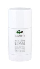Zīmuļveida dezodorants Lacoste Eau de Lacoste L.12.12 Blanc vīriešiem, 75 ml cena un informācija | Parfimēta vīriešu kosmētika | 220.lv
