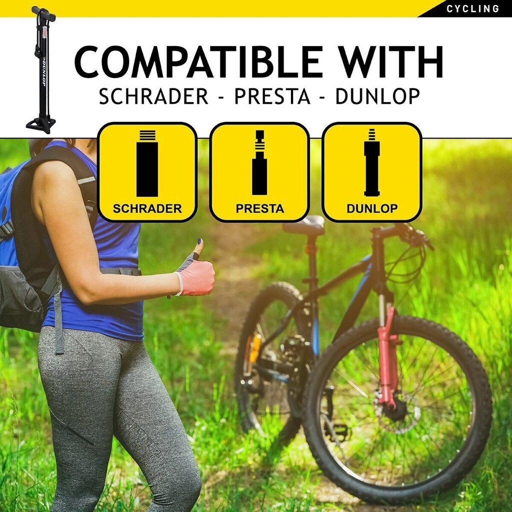 Dunlop velosipēdu pumpis цена и информация | Velo pumpji | 220.lv