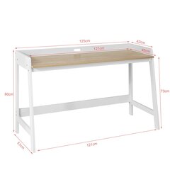Деревянный компьютерный стол, FWT41-WN цена и информация | Компьютерные, письменные столы | 220.lv