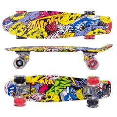 Пластиковый скейтборд Enero Graffiti, 22 дюйма цена и информация | Скейтборды | 220.lv
