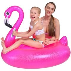 Piepūšamais flamingo, 110x90 cena un informācija | Piepūšamās rotaļlietas un pludmales preces | 220.lv