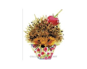 Алмазная мозаика 17x21 cm.  "Sweet hedgehog" цена и информация | Алмазная мозаика | 220.lv