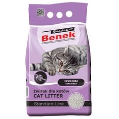 Bentonīta kaķu pakaiši kaķiem Super Benek, 5 L cena un informācija | Kaķu smiltis, pakaiši | 220.lv