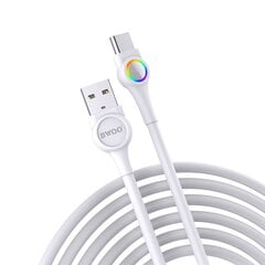 BWOO cable X213C USB - USB-C 1,0 м 2,4A white цена и информация | Кабели для телефонов | 220.lv